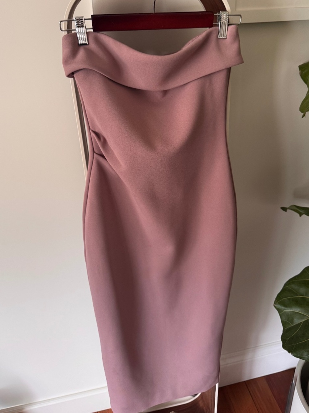 Babaton Ten FigureKnit™ Eyecatcher Strapless Midi Dress | Rose Pink | Size Small